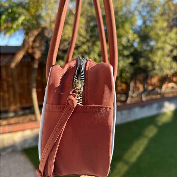 Benny Mini Bowler Bag - Choc & Blue - Picture 2 of 7